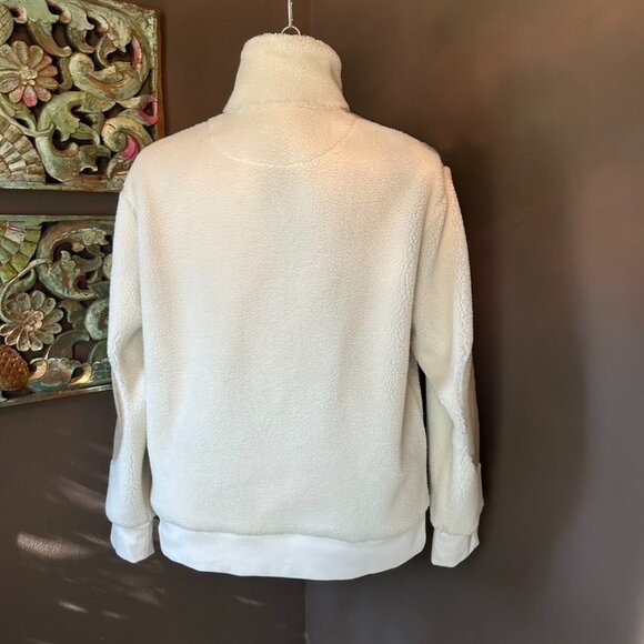 BANANA REPUBLIC Half-Zip Sherpa Sweater - NWT (L) - Picture 6 of 8